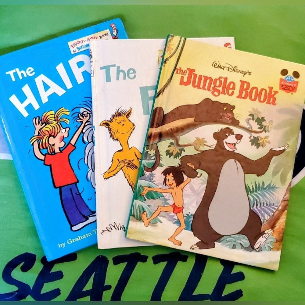 Vintage Disney Kids Book Lot Of 3